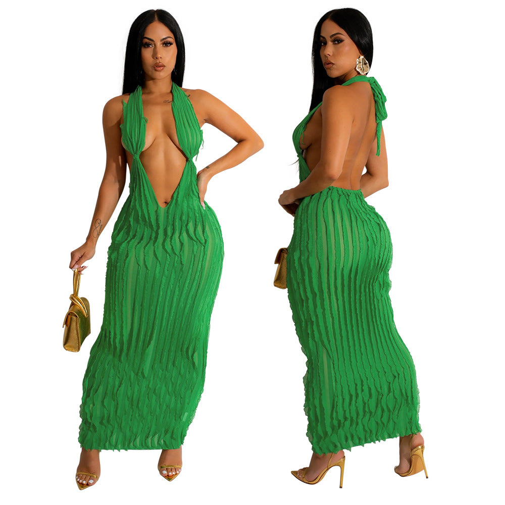 Let’s Go Out with Scarlett Open Back Maxi Dress