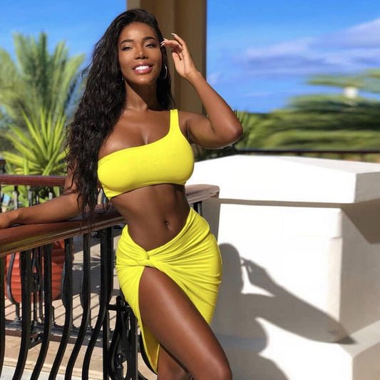 Laila One Shoulder Jersey Dress