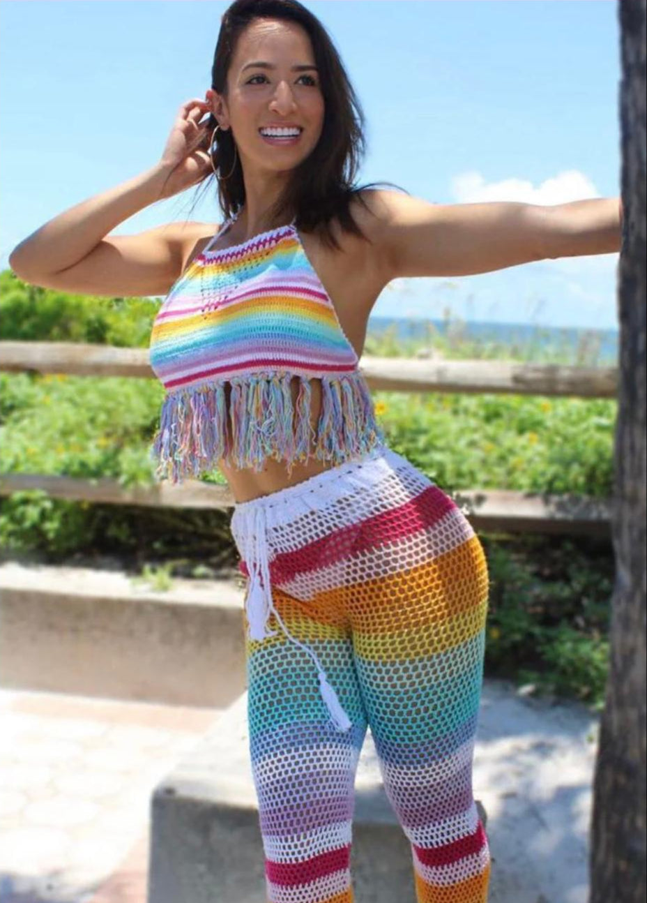 Isabela Stripes Crochet Set