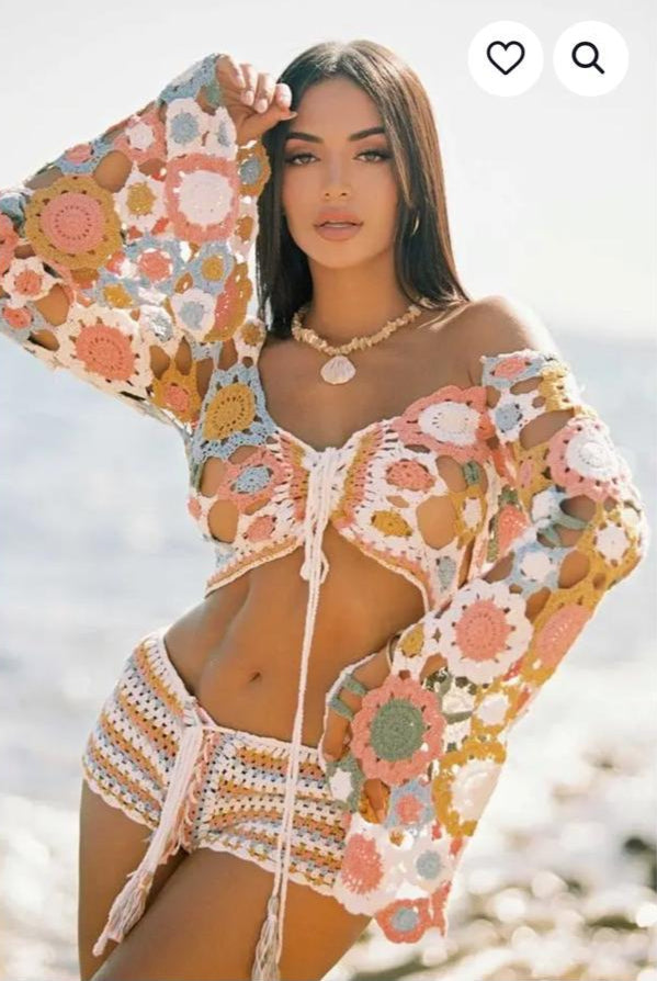 Margaret Crochet Short Set