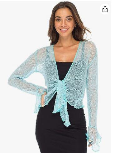 Anastasia Knitting Tie On Front Top