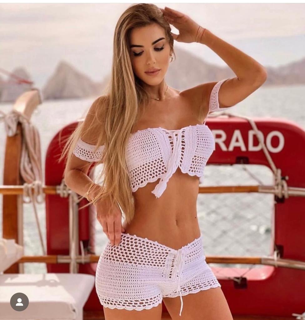 Judith Crochet Short Set
