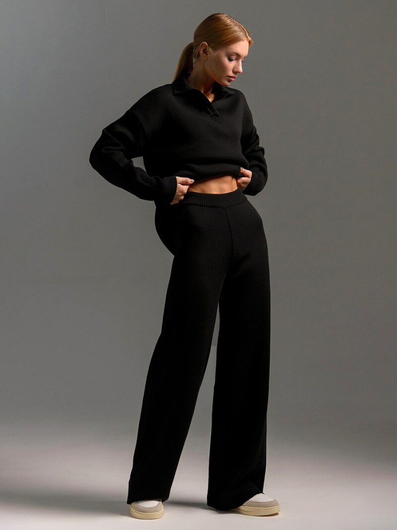 Sweater And Wide Pants Set - Image 13