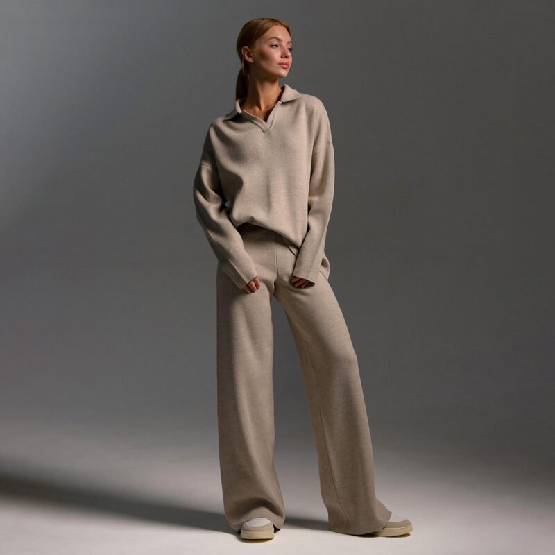 Sweater And Wide Pants Set