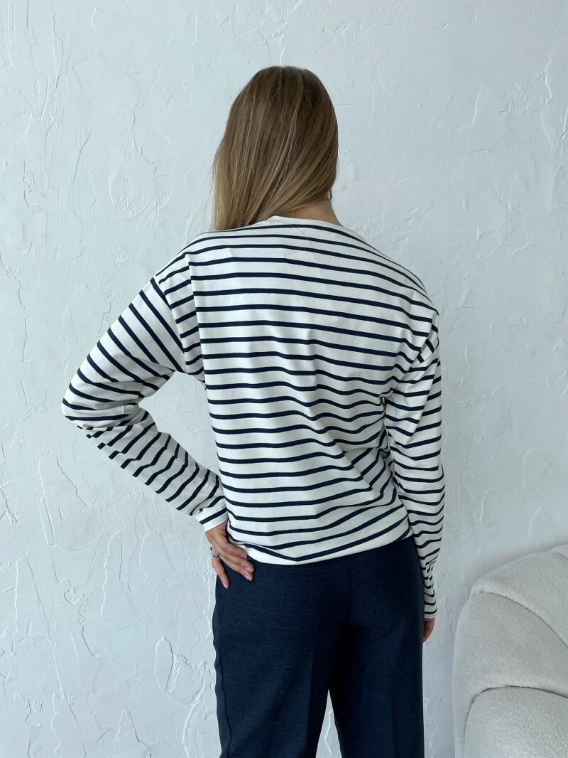 Striped Top With Round Neck - Image 15