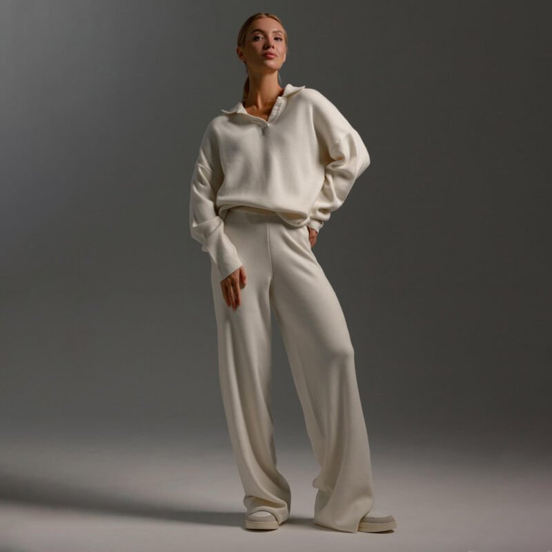 Sweater And Wide Pants Set - Image 3